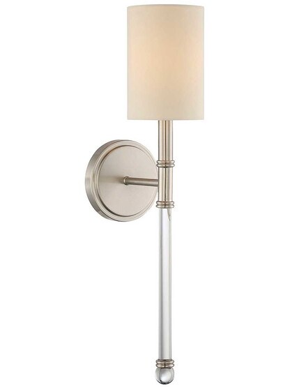 Fremont 1-Light Sconce in Satin Nickel.
